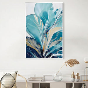 Bloom Splash Canvas Art Clock Canvas