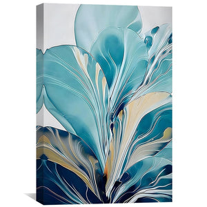 Bloom Splash Canvas Art Clock Canvas