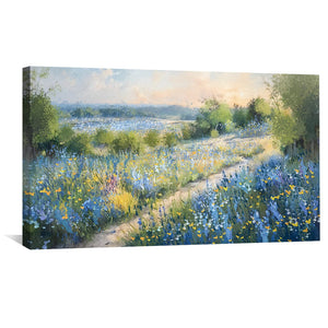 Blooming Vale Canvas Art Clock Canvas