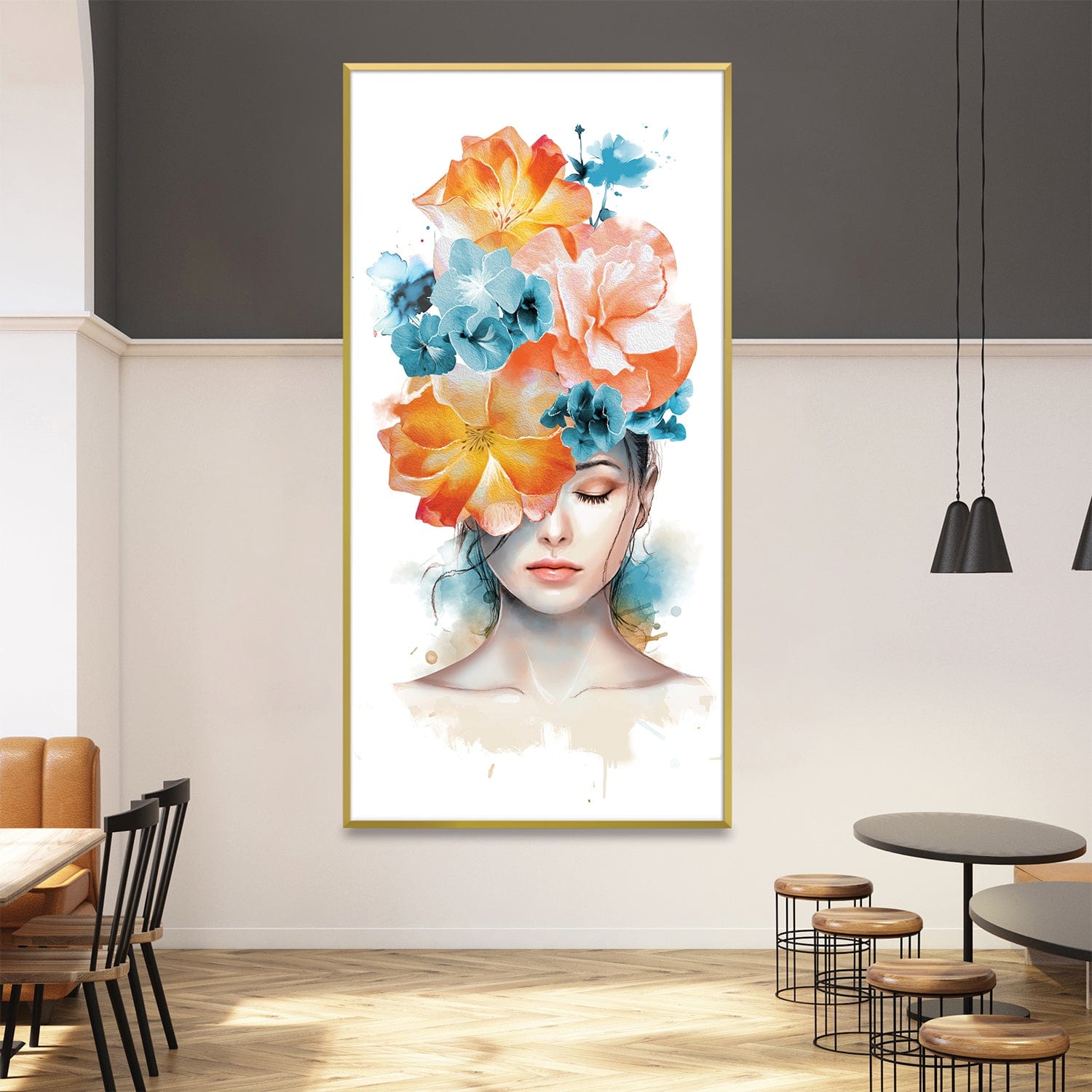 Blossom-Adorned Dreams Canvas Art Clock Canvas