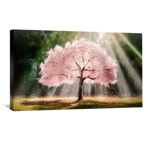 Blossom Radiance Canvas Art Clock Canvas