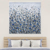 Blue Blossom Canvas Art Clock Canvas