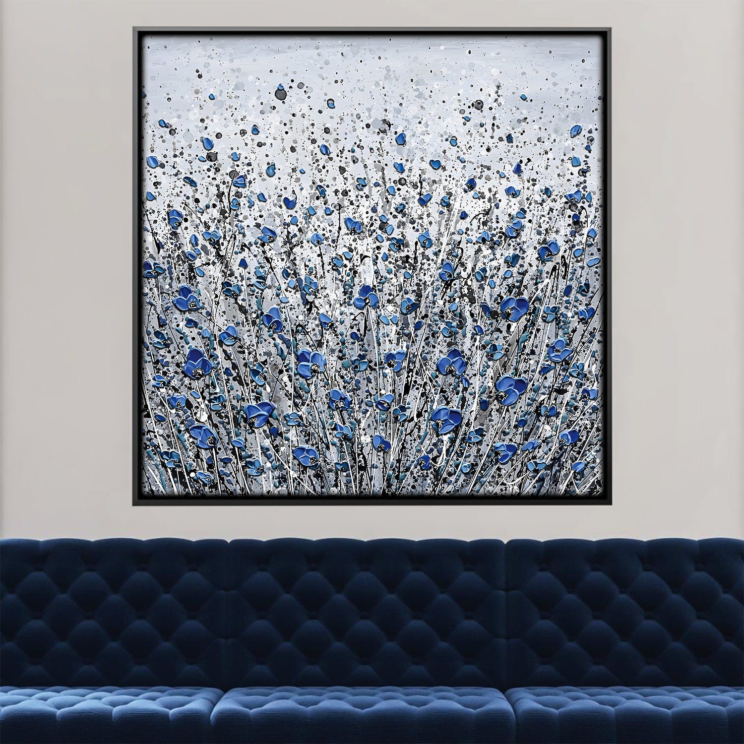 Blue Blossom Canvas 12 x 12in / Canvas product thumbnail