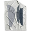 Blue Gray Abstract A Blanket Blanket 30 x 40in Clock Canvas