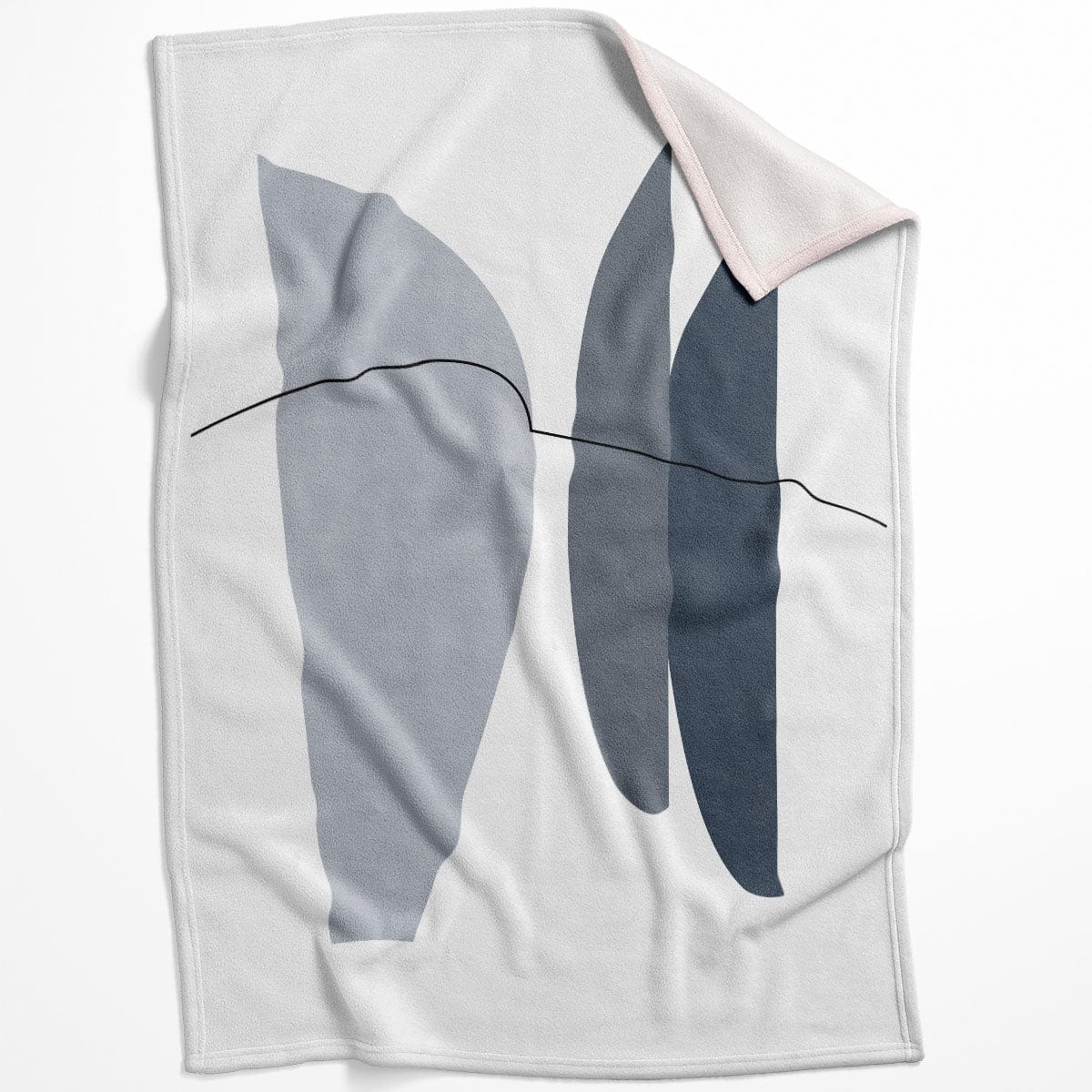 Blue Gray Abstract A Blanket product thumbnail