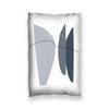 Blue Gray Abstract A Cushion Cushion 13 x 19in Clock Canvas