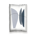 Blue Gray Abstract A Cushion Cushion 13 x 19in Clock Canvas
