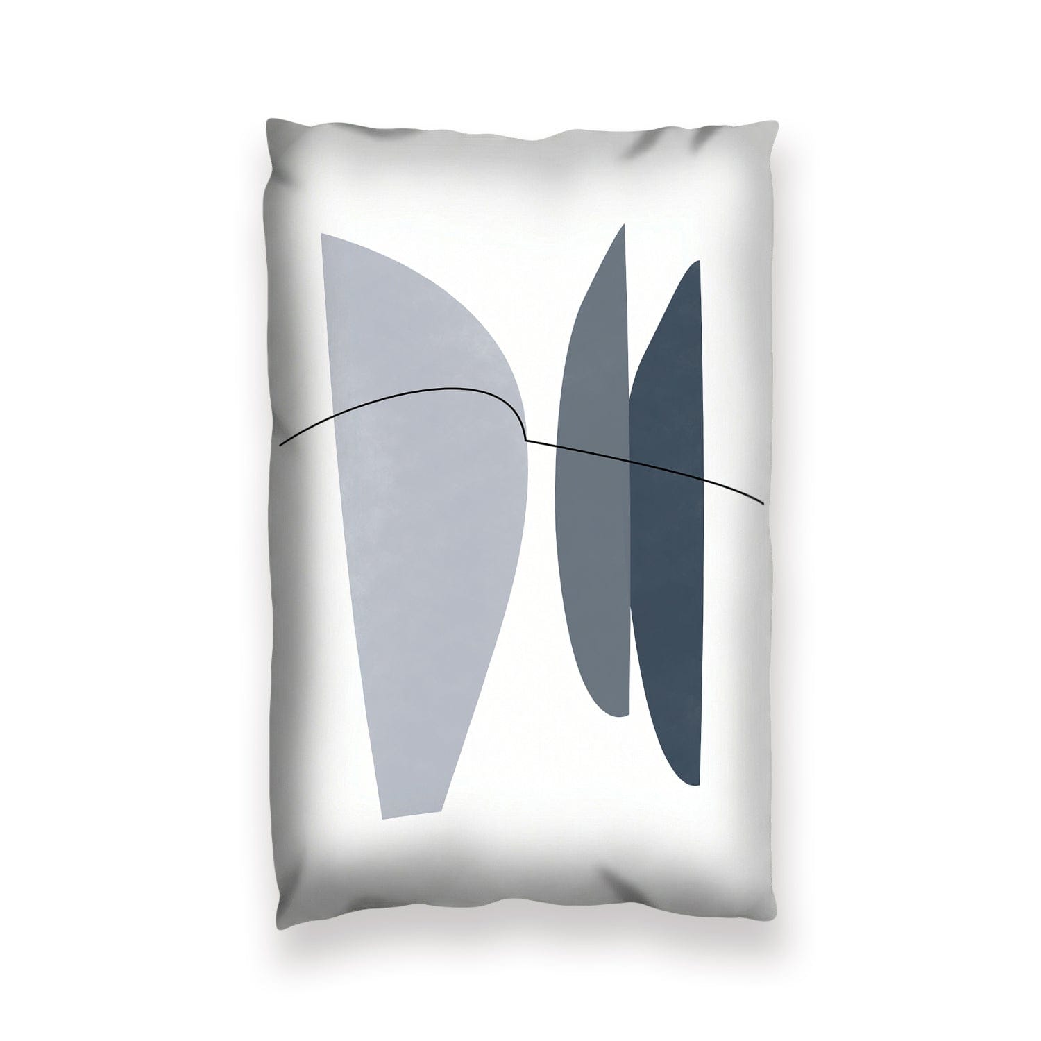 Blue Gray Abstract A Cushion Cushion 13 x 19in Clock Canvas