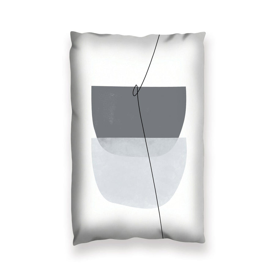 Blue Gray Abstract B Cushion Cushion 13 x 19in Clock Canvas