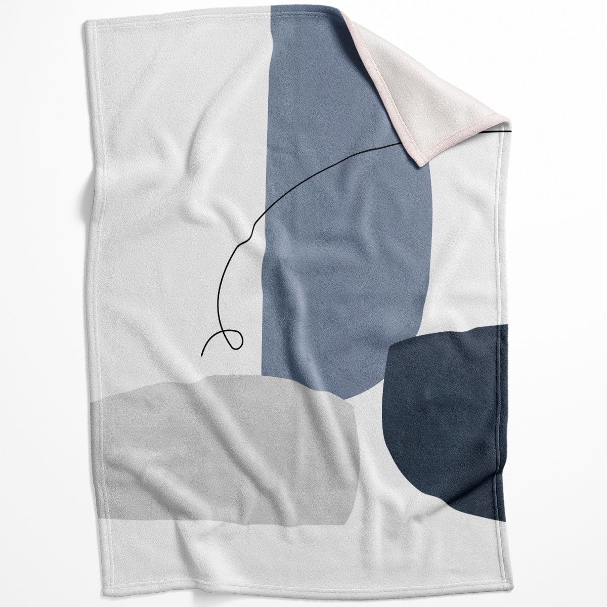 Blue Gray Abstract C Blanket product thumbnail