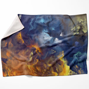 Blue Heaven Blanket Blanket 75 x 100cm Clock Canvas