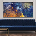 Blue Heaven Canvas Art Clock Canvas
