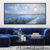 Blue Meadow Trail Canvas Art 20 x 10in / Canvas Clock Canvas