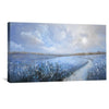 Blue Meadow Trail Canvas Art Clock Canvas