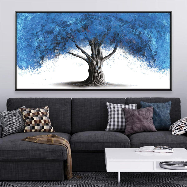 Blue Willow Canvas Art 50 x 25cm / Framed Prints Clock Canvas