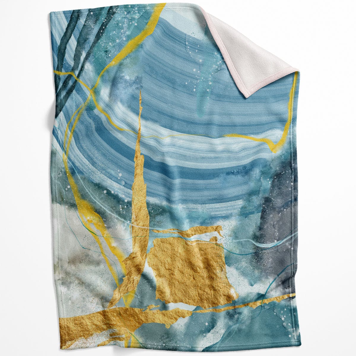 Blue Yellow Abstract A Blanket product thumbnail