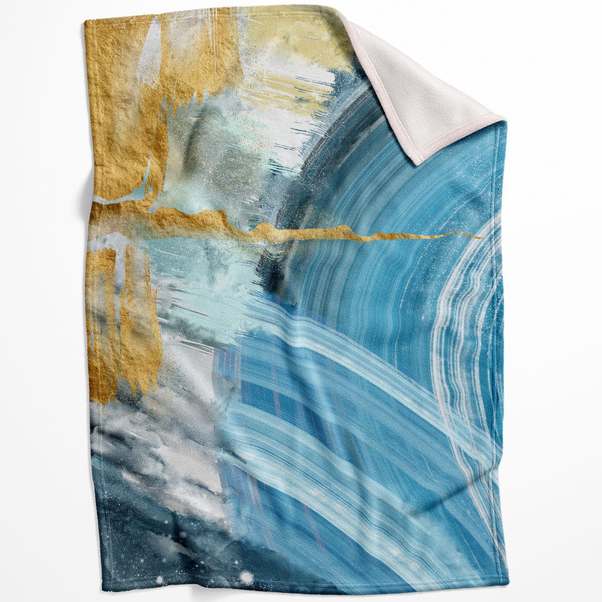 Blue Yellow Abstract B Blanket product thumbnail