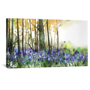 Bluebloom Forest Canvas Art Clock Canvas