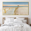 Boardwalk Sands Canvas Art Clock Canvas