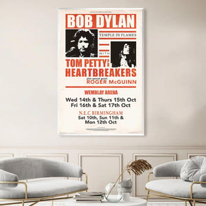 Bob Dylan 1984 Canvas Art Clock Canvas