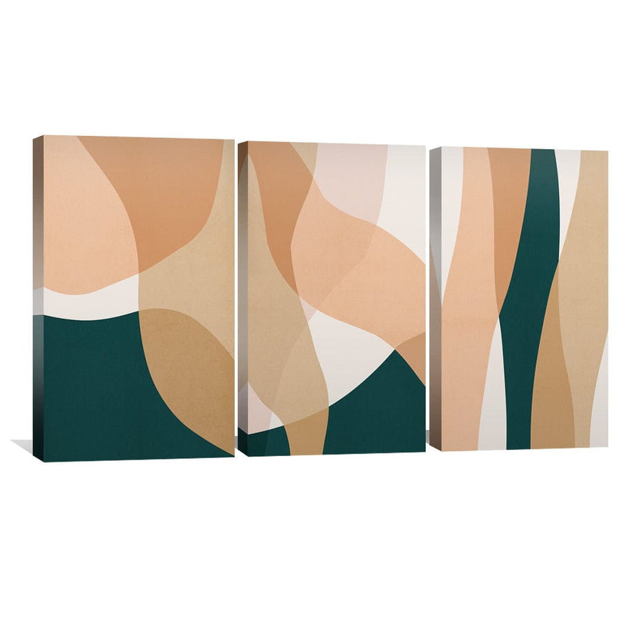 Boho Abstrato Canvas Art Clock Canvas