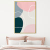 Boho Abstrato Shades Canvas Art Clock Canvas