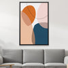Boho Abstrato Stones II Canvas Art Clock Canvas