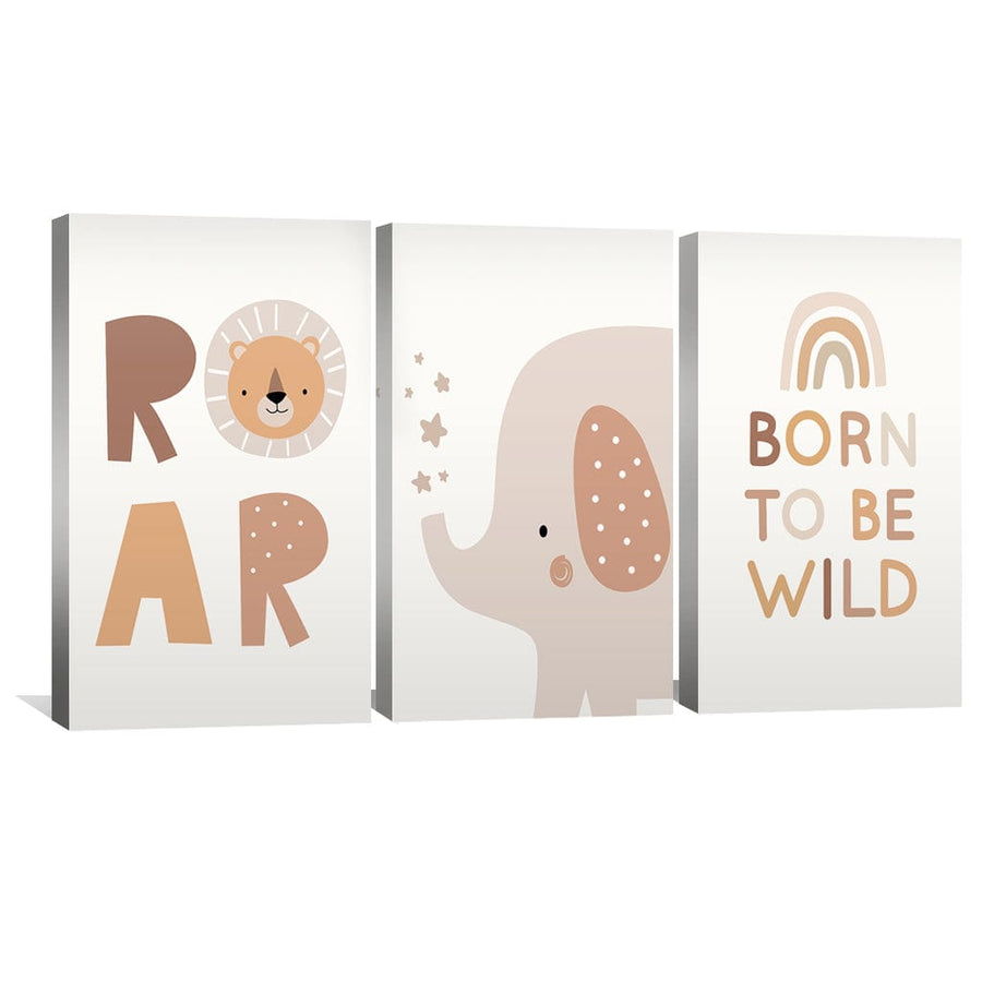 Born to Roar Canvas Art Clock Canvas
