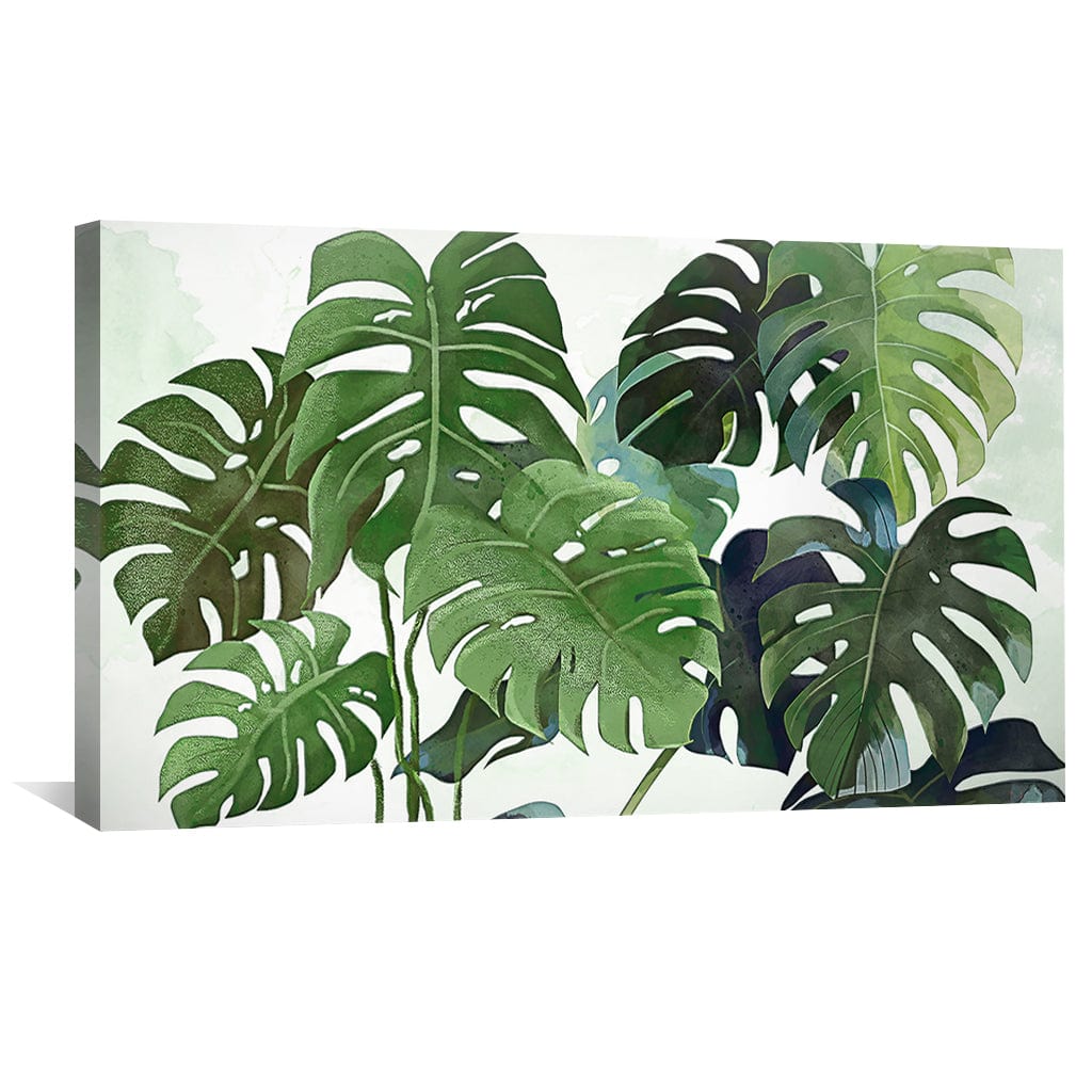 Botanical Abode Canvas Art Clock Canvas