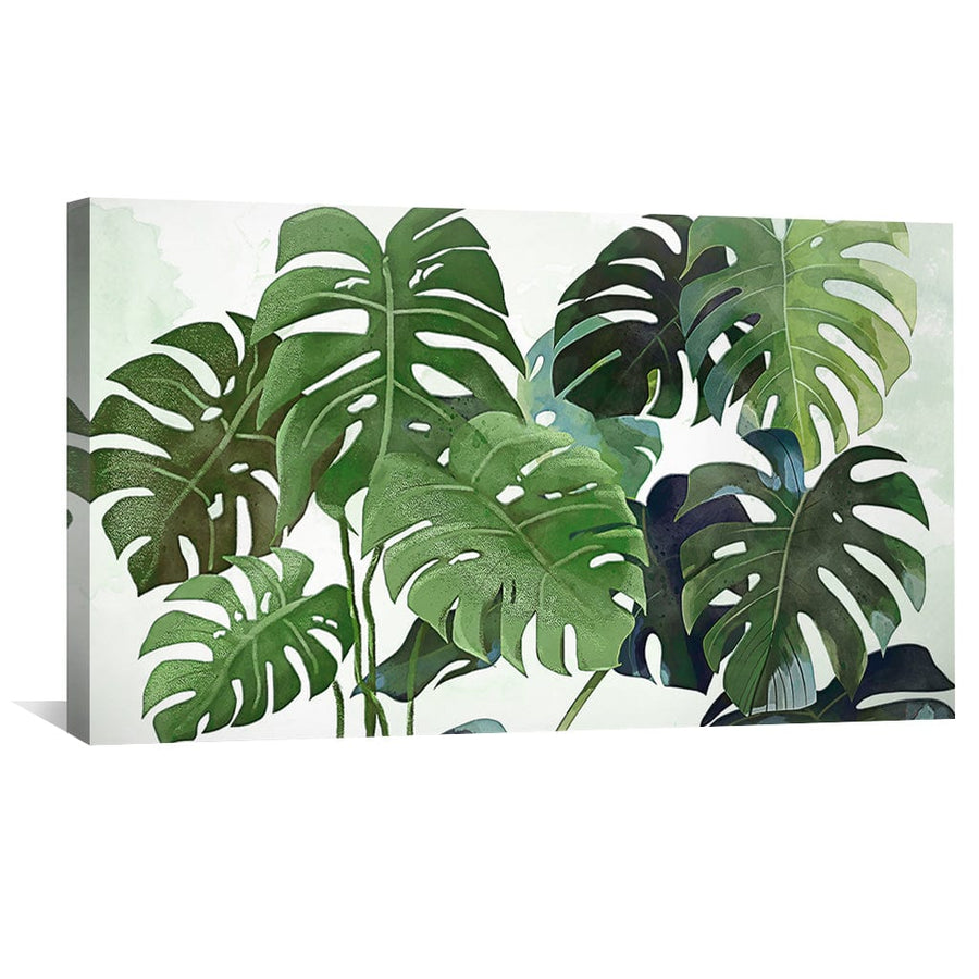 Botanical Abode Canvas Art Clock Canvas