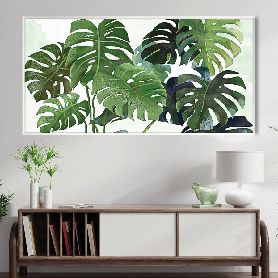 Botanical Abode Canvas Art Clock Canvas