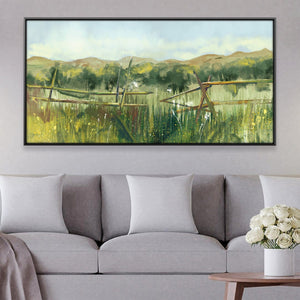 Boundless Field Canvas Art 20 x 10in / Canvas Clock Canvas