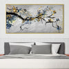 Branched in the Grey Canvas Art Clock Canvas