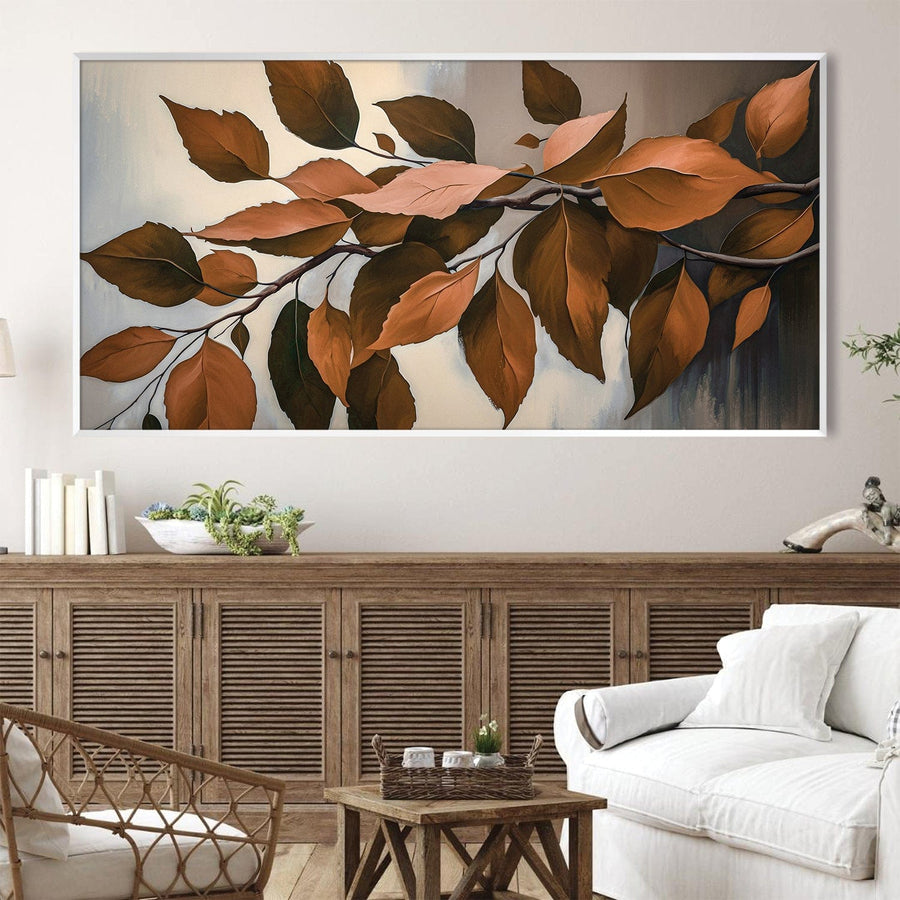 Branches of Autumn Canvas Art Clock Canvas