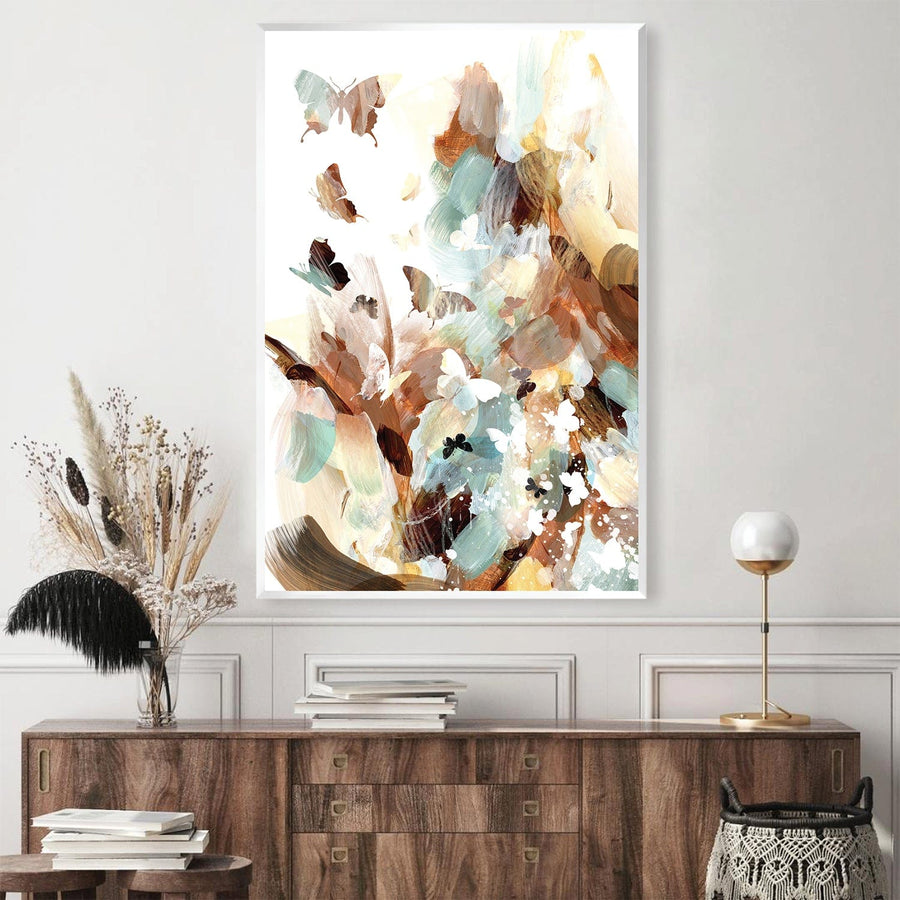 Breakthrough Butterflies Canvas Art Clock Canvas