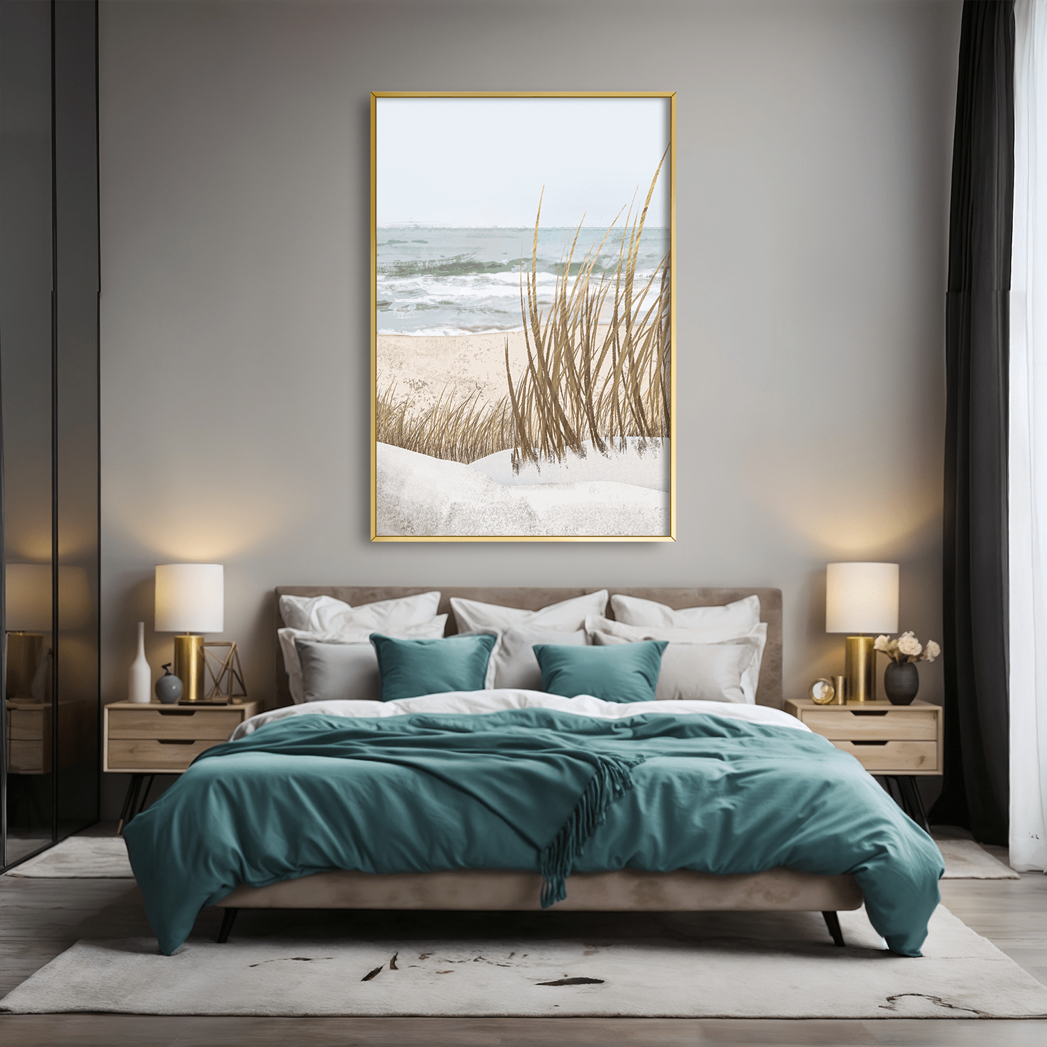 Breeze at Water’s Edge Canvas Art Clock Canvas