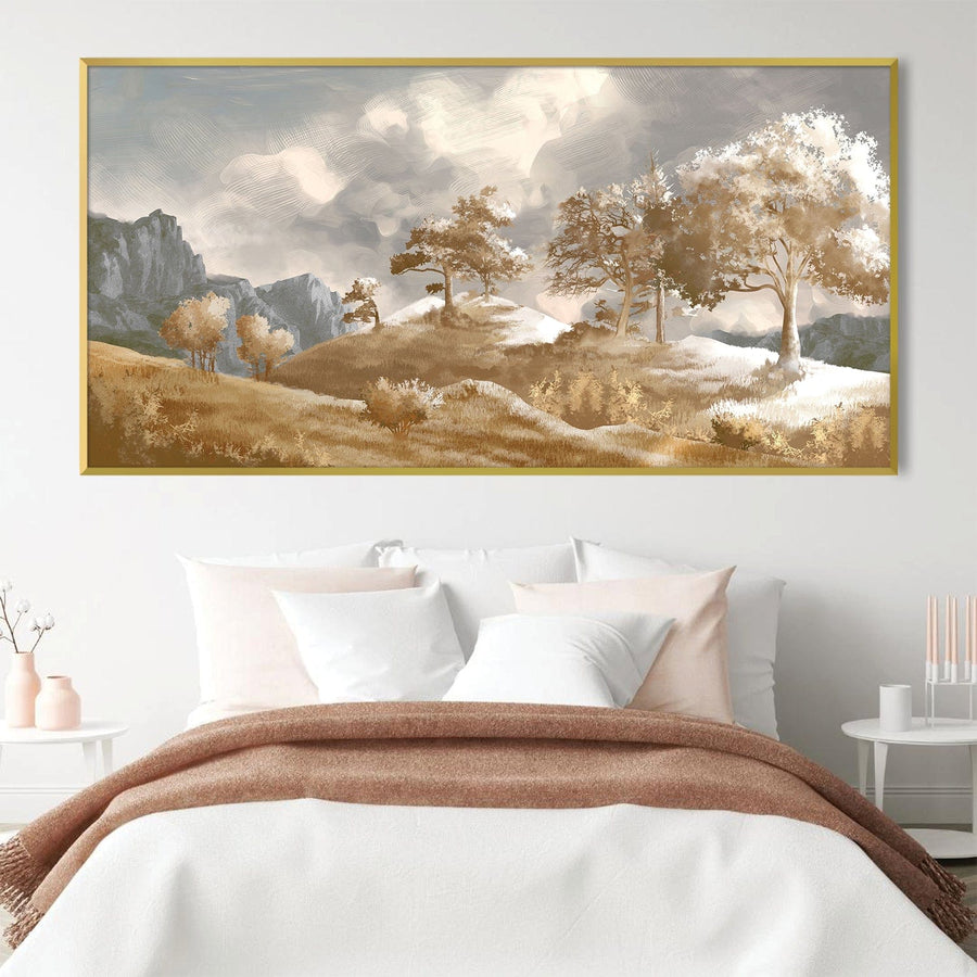 Breeze Over the Bluffs Canvas Art Clock Canvas