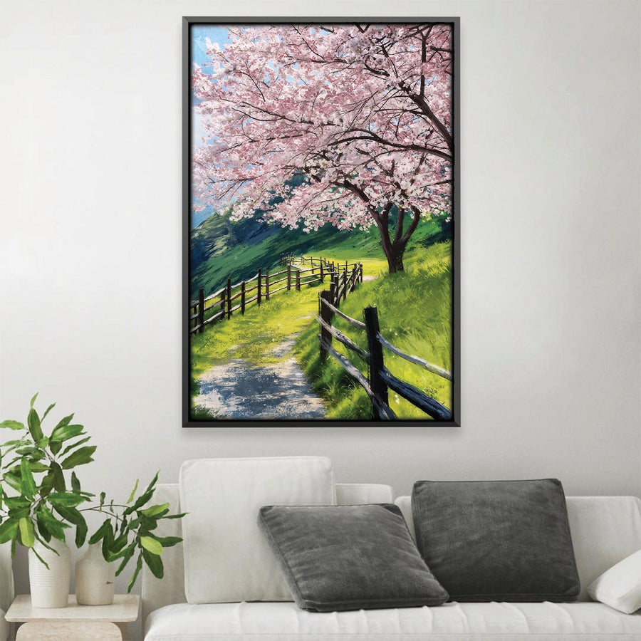 Breeze Through Bloomfields Canvas Art 12 x 18in / Canvas Clock Canvas