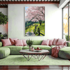 Breeze Through Bloomfields Canvas Art Clock Canvas