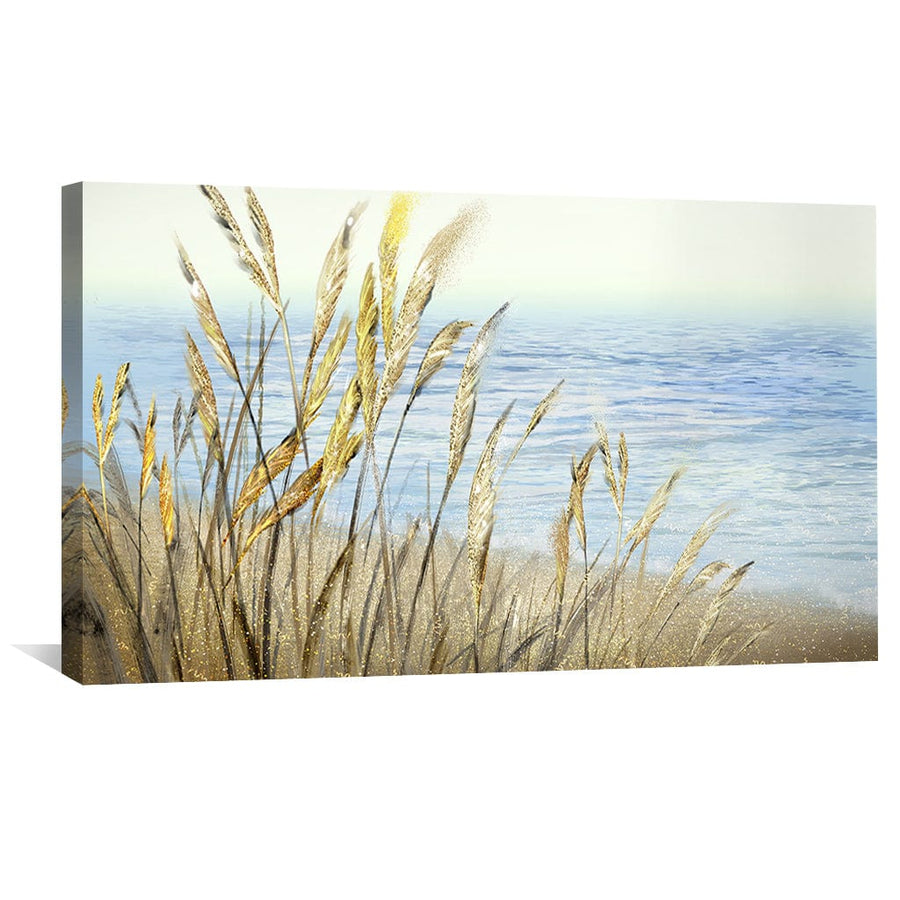 Breeze Through the Reeds Canvas Art Clock Canvas