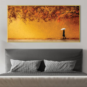 Brick Wall Walks Canvas Art Clock Canvas