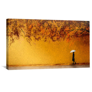 Brick Wall Walks Canvas Art Clock Canvas