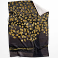 Brightened Leaves Blanket Blanket 75 x 100cm Clock Canvas