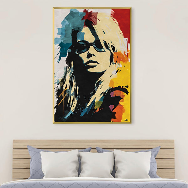 Brigitte Bardot Canvas Art Clock Canvas