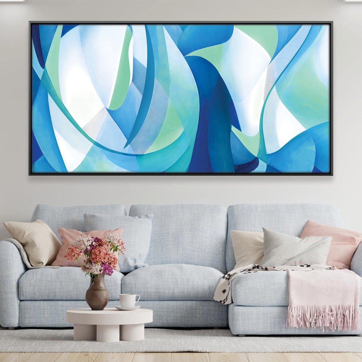 Brush Dimension Canvas Art Clock Canvas