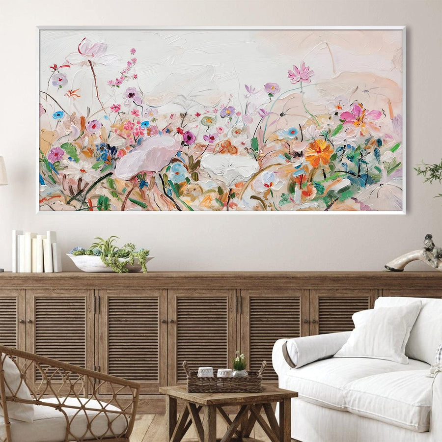 Brush Stroke Eden Canvas Art Clock Canvas