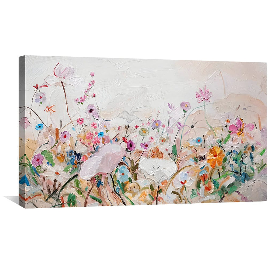 Brush Stroke Eden Canvas Art Clock Canvas