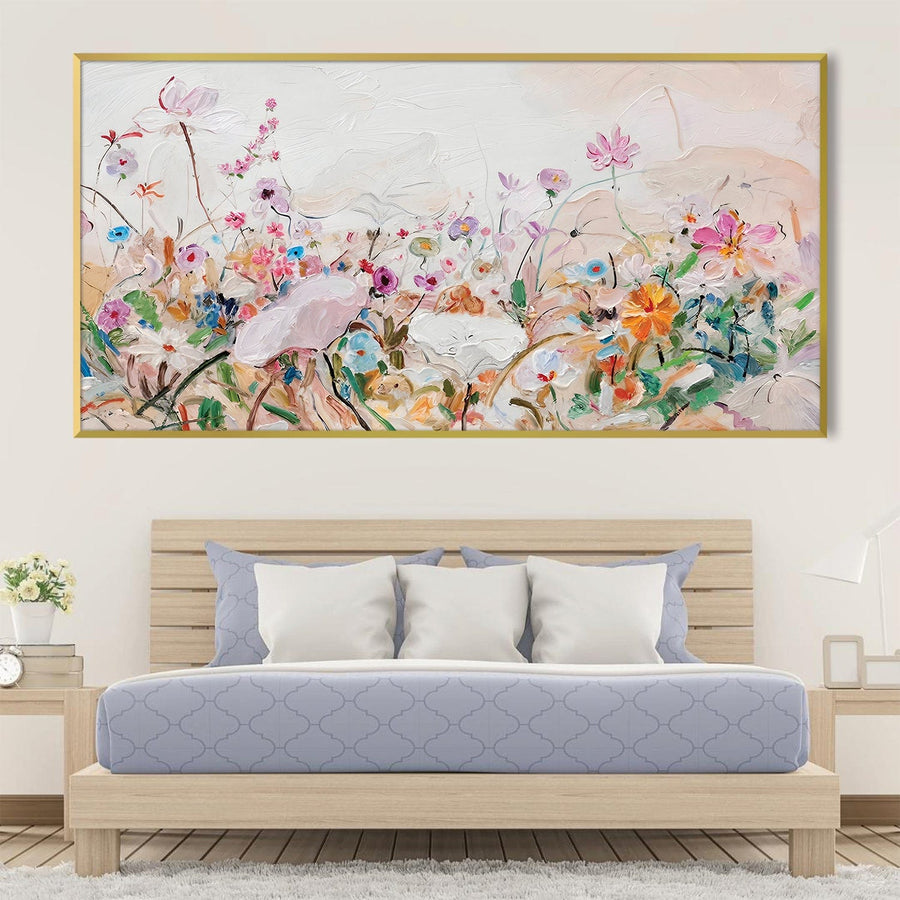 Brush Stroke Eden Canvas Art Clock Canvas