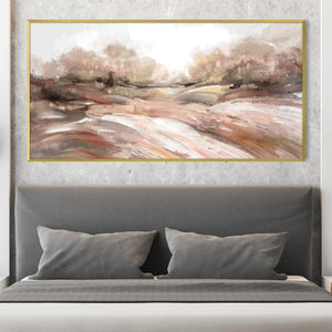 Brushed Dunes Canvas Art Clock Canvas