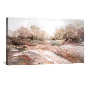 Brushed Dunes Canvas Art Clock Canvas